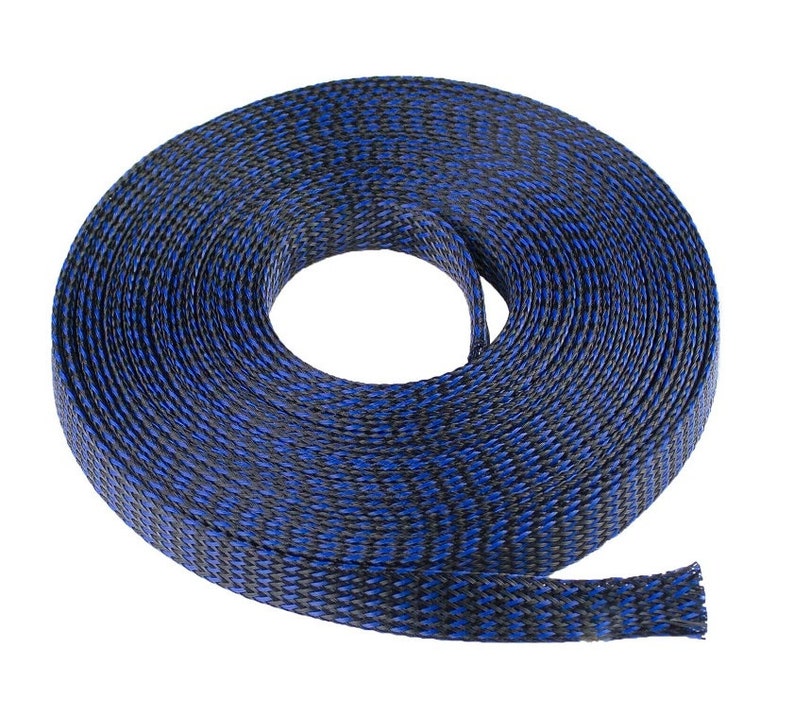 100 FT All Sizes & Colors Expandable Cable Sleeving Braided Tubing LOT image 4