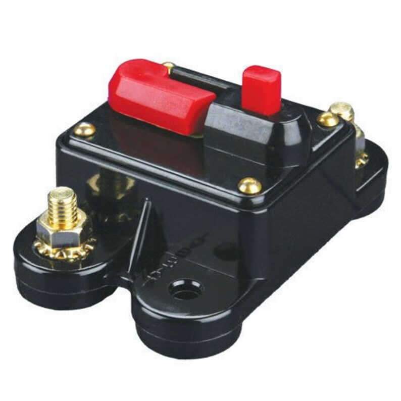 100A Amp Circuit Breaker In-line Fuse 12 Volt 12V Manual Reset Compact Design US