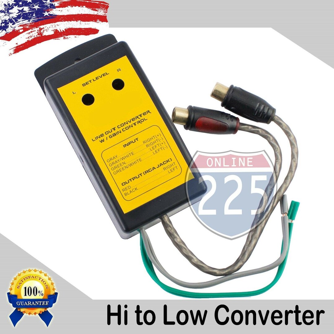 High to Low Output Converter W/ Gain Control 2channel Speaker Etsy