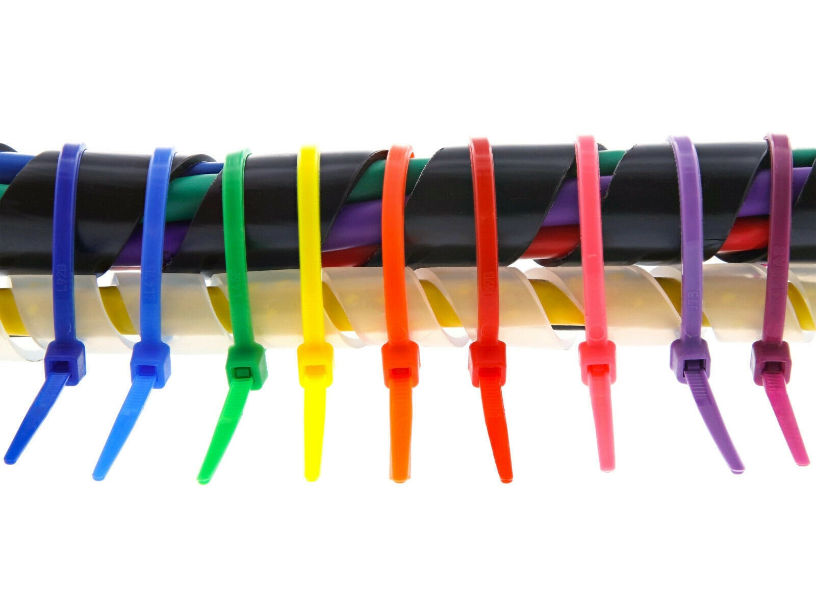 200pcs Self-Locking Cable Ties Nylon Plastic Wire Zip Tie Cord Strap Brand New 