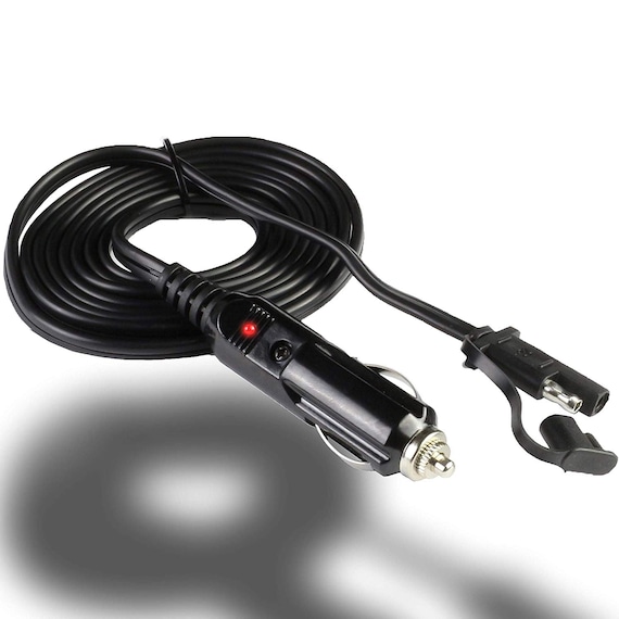 12V Tender Male Auto Zigarettenanzünder Adapter Ladegerät Rote LED - .de