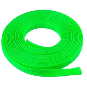 100 FT All Sizes & Colors Expandable Cable Sleeving Braided Tubing LOT image 6