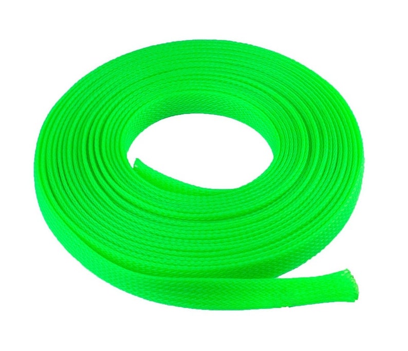 100 FT All Sizes & Colors Expandable Cable Sleeving Braided Tubing LOT image 6