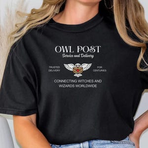 Owl Postal Service T-Shirt, Potter Shirt, Wizard T-shirt, Potter Granger Weasley, Owl Shirt,  Magic Shirt, Magic Potions Tee