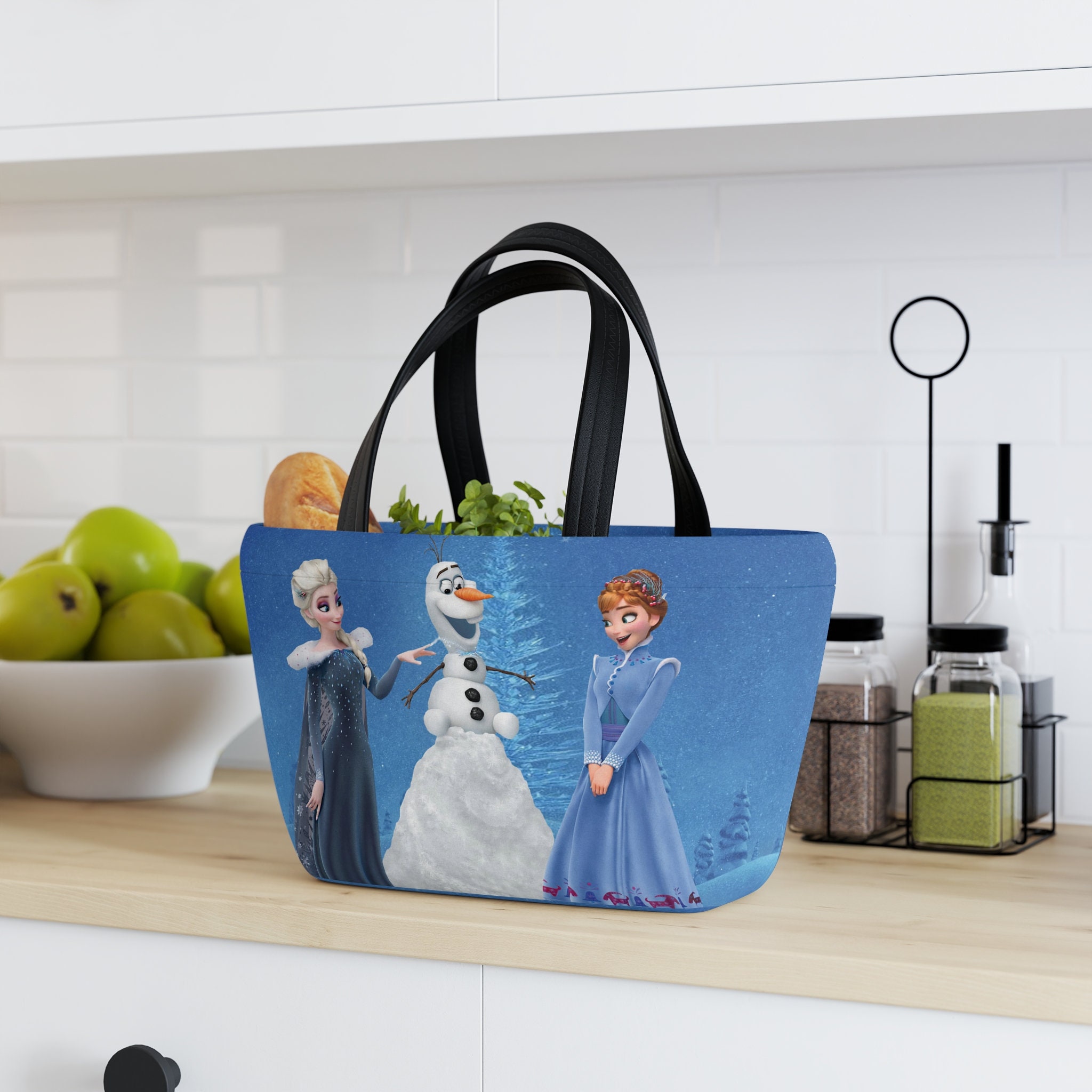 Personalized Frozen Anna & Elsa 3D Face Insulated Lunch Bag With Adjustable  Shoulder Straps -  Hong Kong