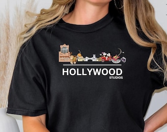 Camiseta de Disney Hollywood Studios, camiseta de Hollywood Studios, camiseta con el icono de Hollywood Studios, vacaciones familiares de Disney, camiseta inspirada en Disney