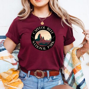 Capitol Reef Shirt, National Parks Shirt, Utah Capitol Reef Shirt, Utah Souvenir, Utah Clothing, Capitol Reef Hiking Shirt
