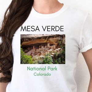 Mesa Verde National Park Colorado, national park shirt, graphic T-shirt, camping shirt, hiking shirt, travel shirt, colorado shirt