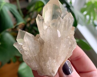 Naturel ! Amas de quartz kundalini citrine - expansion, ouverture du chakra, suppression des barrières