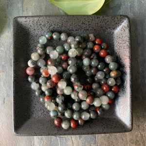 Bloodstone Bracelet- Protection, Courage, Abundance