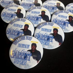 Custom Memorial Photo Buttons