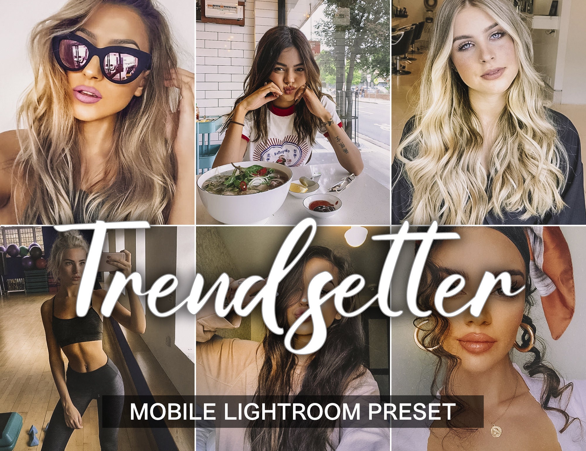 3 Lightroom Presets Trendsetter mobile preset lightroom Etsy