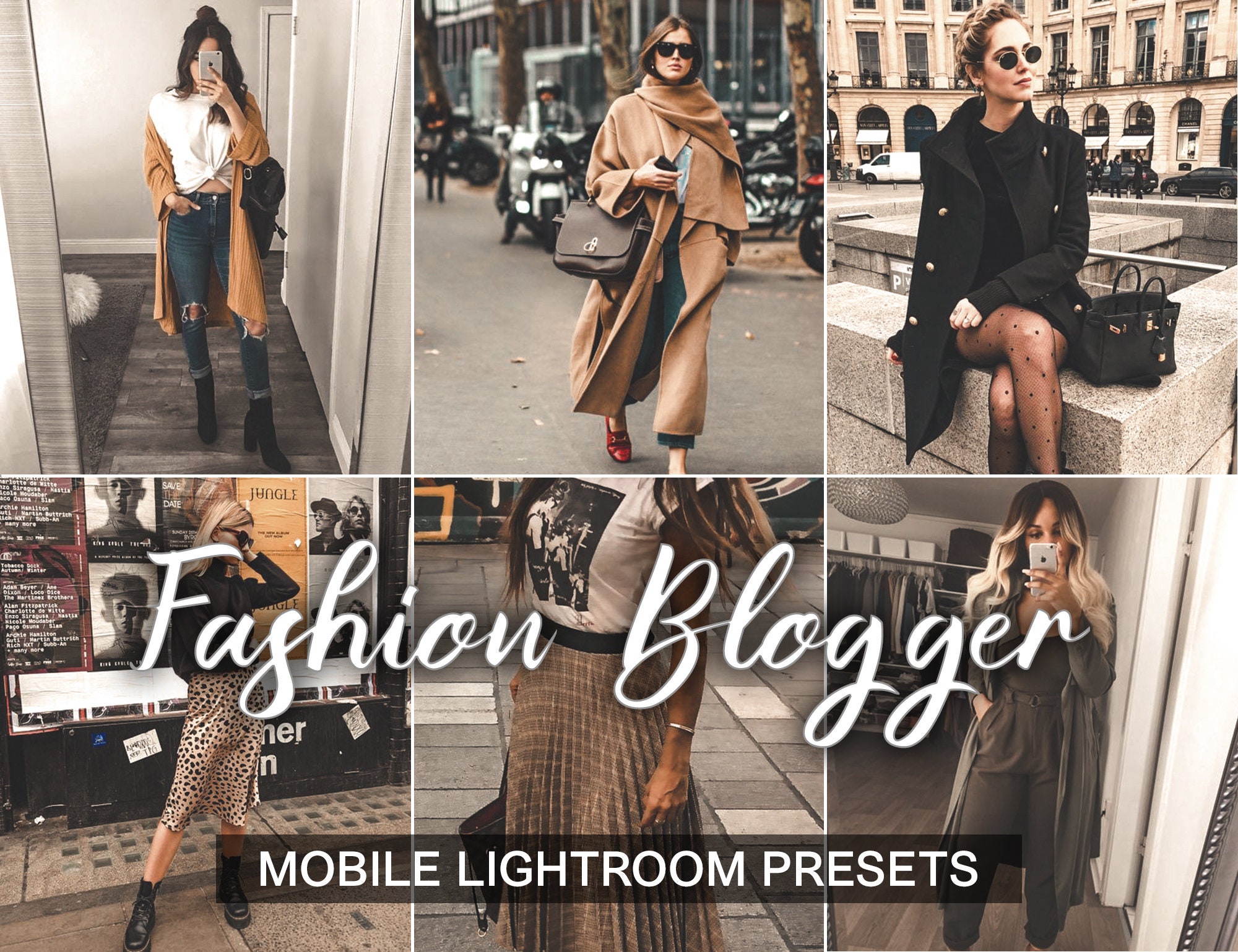 3 Lightroom Presets Fashion Blogger Instagram Preset and | Etsy