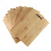 10pc Thick Wholesale Bulk 15X11' Rectangular Plain Bamboo Cutting Boards for Customized Engraving Gifts 
