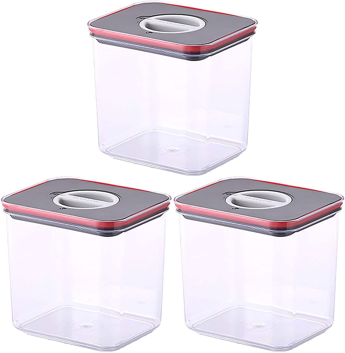 Airtight Food Storage Container Set of 3 Rectangular Etsy