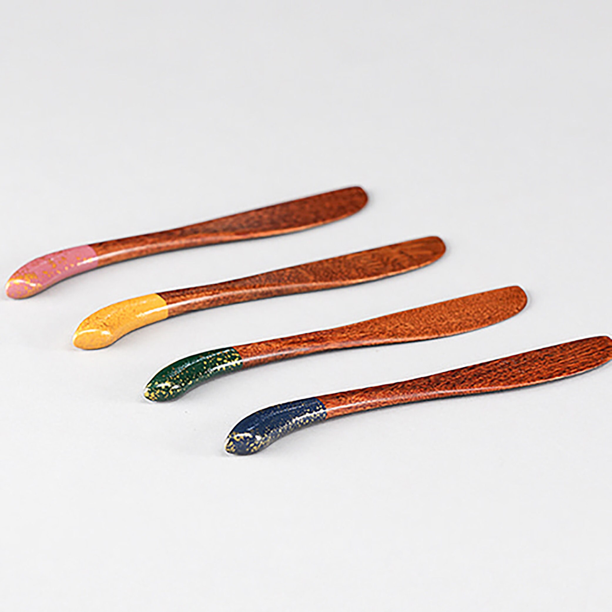 Artisan Handmade Lacquered Wooden Butter Knife Antique Style Etsy