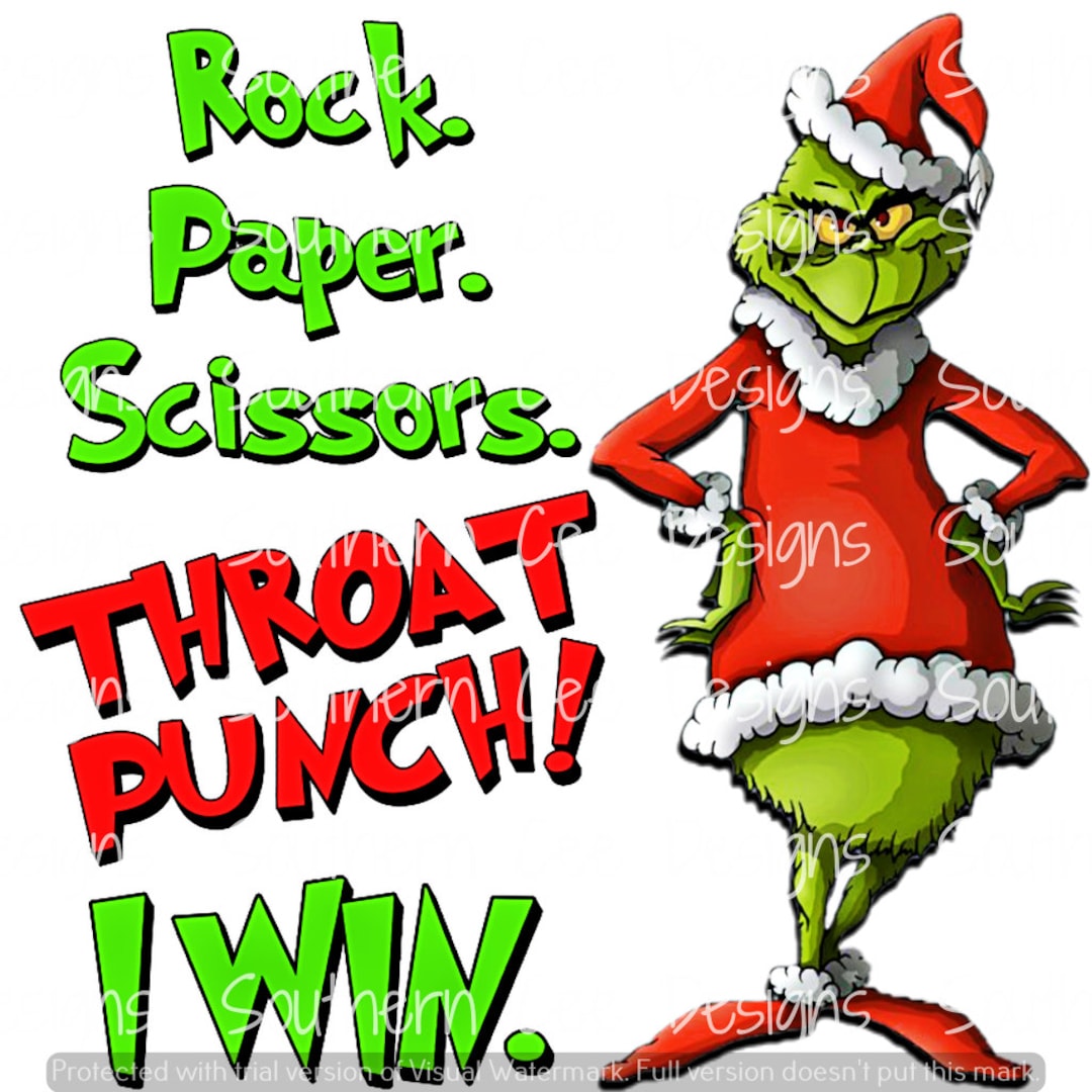 Rock Paper Scissors Throat Punch - Etsy