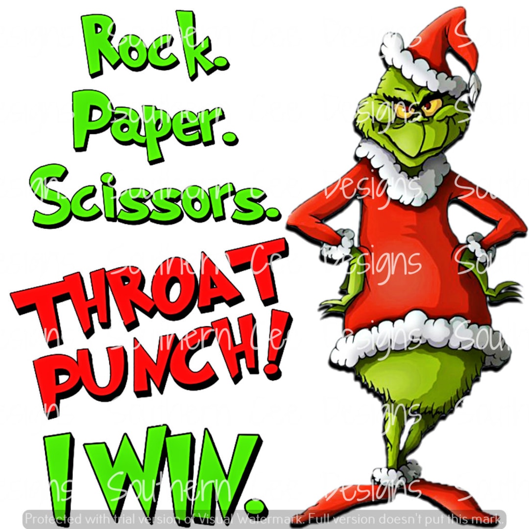 Rock Paper Scissors Throat Punch Etsy