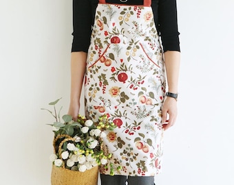 Floral Waterproof Apron – Stylish, Durable & Easy to Clean