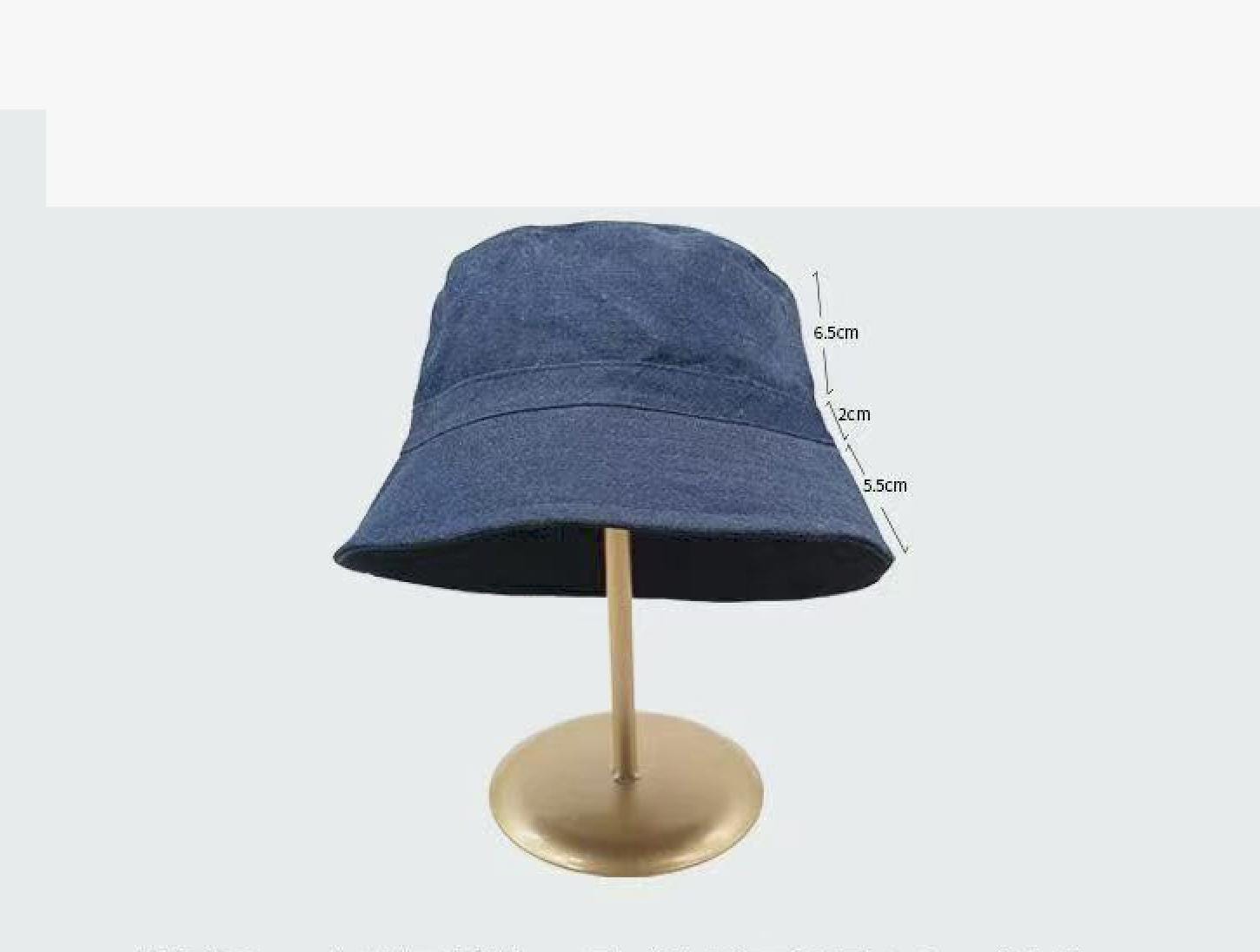 Reversible Black and Blue Linen Bucket Hat - Etsy Israel display picture 2