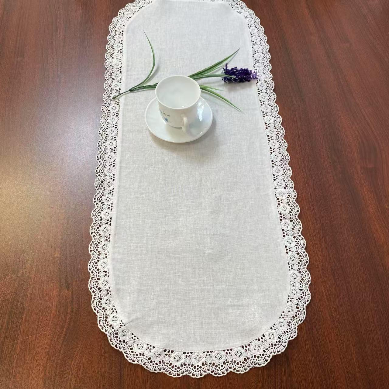 chinese dress ladies Snowflake Gnome Linen Table Runner  Reusable Decorative Dresser Scarf   Home Fads
