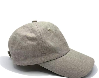 Organic Linen Baseball Cap - Sophisticated Minimalism