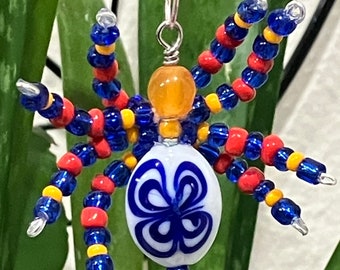 Butterfly Beaded Spider