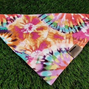Dog Bandana | Over the Collar | Bandana | Tie Dye print | Tie Dye bandana | Dog Bandana | Cat Bandana |Slip on Bandana |Gift for pets
