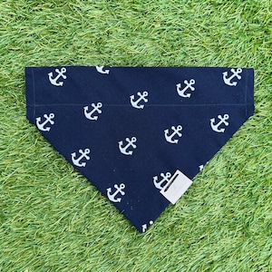 Dog Bandana | Over the Collar | Bandana | Nautical print | Boat bandana | Dog Bandana | Cat Bandana | Summer |Slip on Bandana |Gift for pets