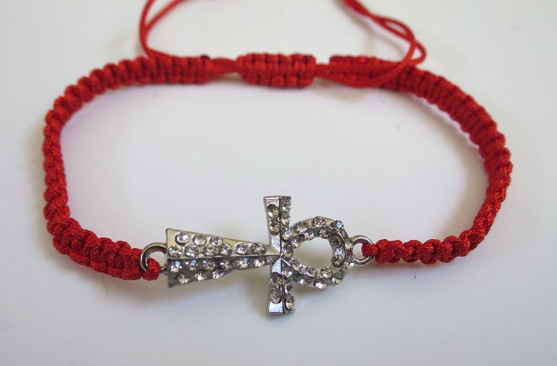 6 x Ankh Cross Bracelet Adjustable cord Bracelet Party favors bulk wholesale lot