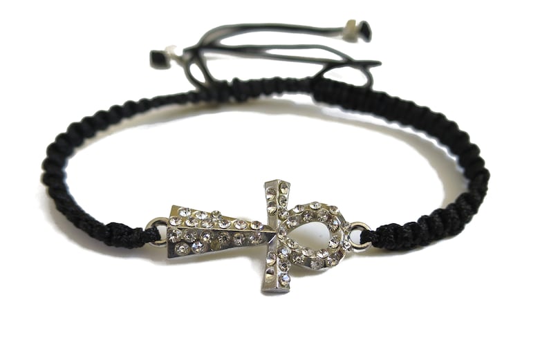 6 x Ankh Cross Bracelet Adjustable cord Bracelet Party favors bulk wholesale lot