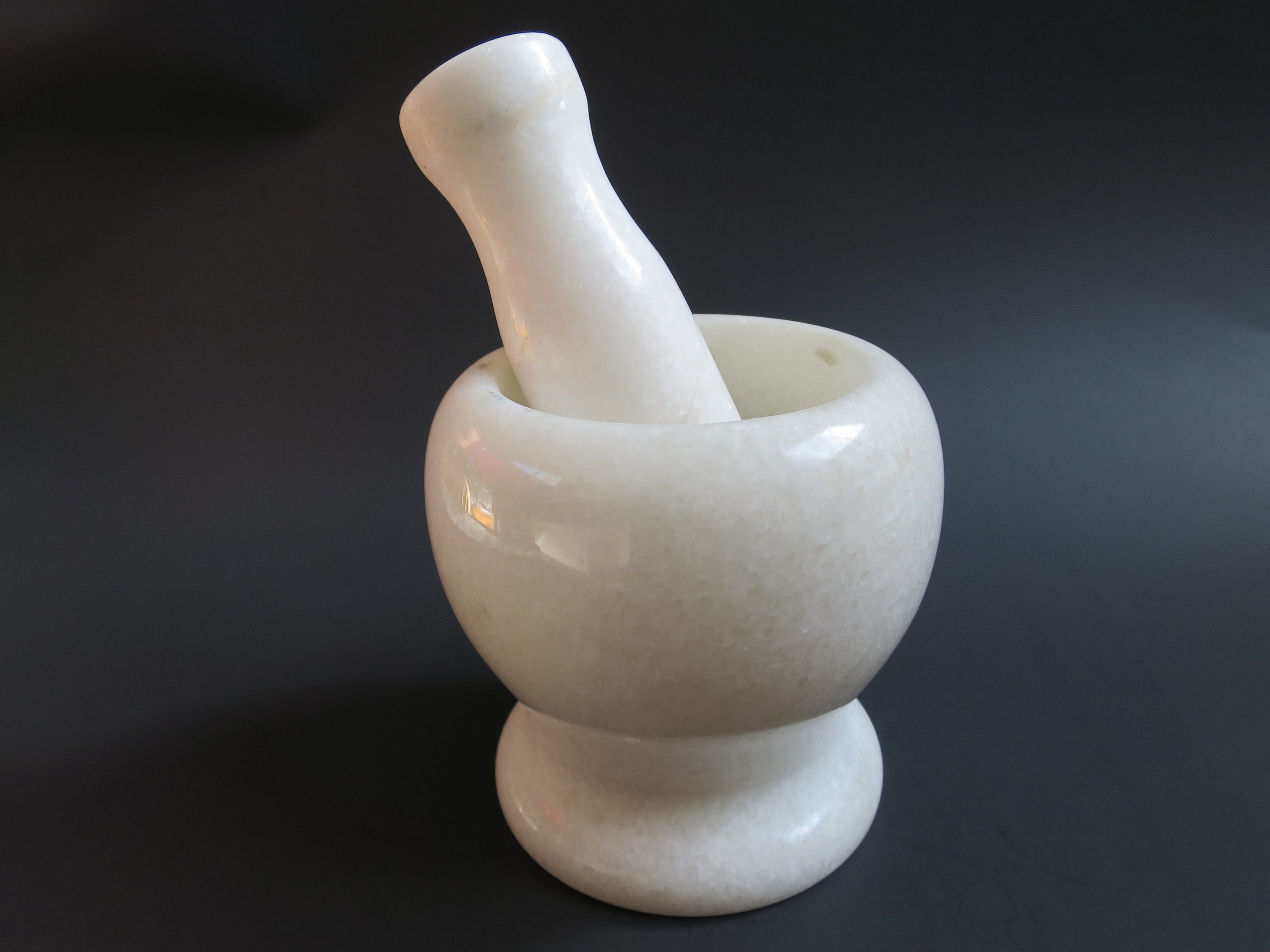 Marble Stone Mortar & Pestle, Stone herb grinder, Mortar and