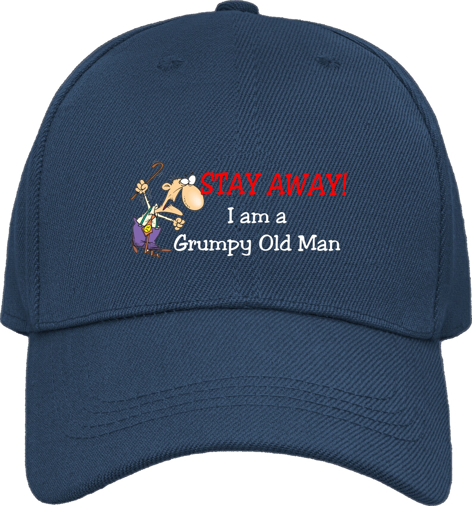 Funny Humorous Grumpy Old Man Quality Baseball Cap Headwear Etsy