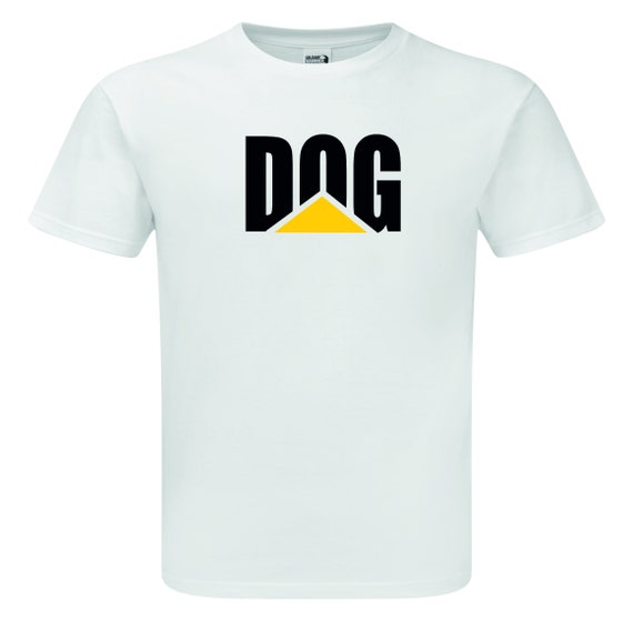 New Humorous Funny Parody Caterpiller Logo DOG Premium T-Shirt Sizes S to 5XL