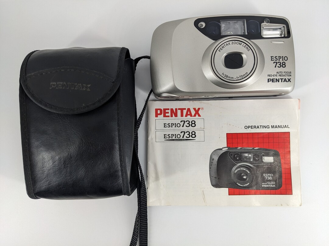 Pentax Espio 738 Silver Point & Shoot 35mm Film Camera 38 to Etsy