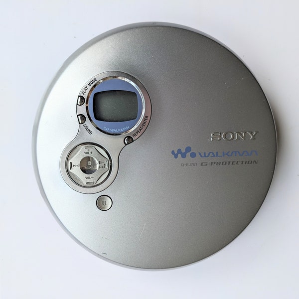 Sony Walkman D-EJ751 G-Protection Personal CD Player Tested Working Silver