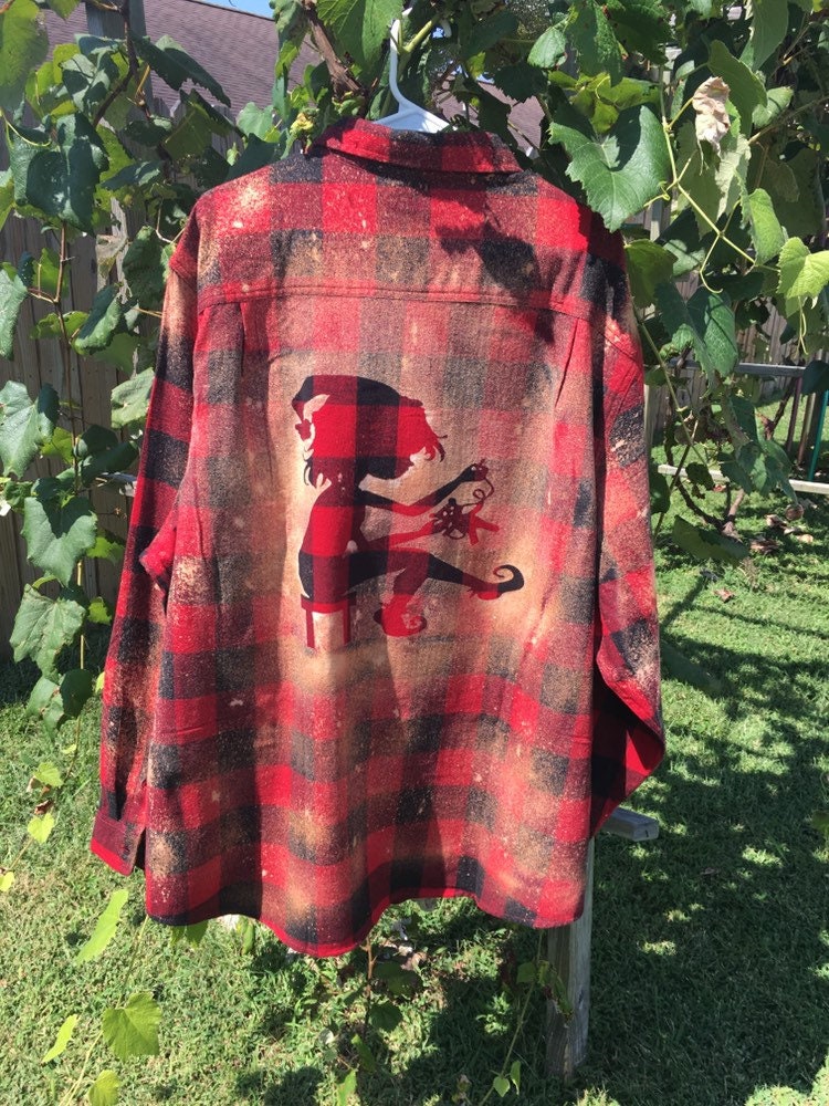 Bleached Flannelflannel Shirtcustom 