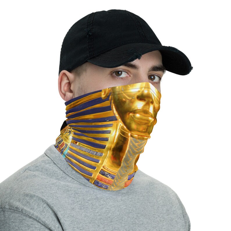 Egyptian King Tut Face Mask/Neck Gaiter Etsy