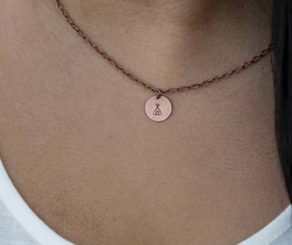 Teepee Pendant, Tiny teepee pendant, my tribe, tribe necklace, outdoor,  outdoor jewelry