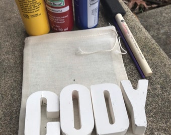 Kids Name Painting Kits // Kids Craft Kit // Kids DIY Art // Gifts for Kids // Paint Party // Ceramic Painting Kits // Boredom Buster
