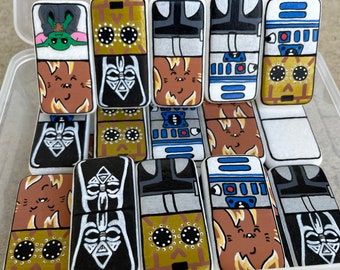 Star Wars Domino Set // Premium Domino Set // Star Wars Gift // Domino Gift // Santorini Stones // Santorini Domino Set