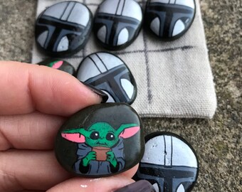 Baby Yoda Stocking Stuffer // Baby Yoda Christmas Gift // Baby Yoda Stuffer // Disney Tic Tac Toe // Disney Stuffer // Baby Yoda Kids Gift