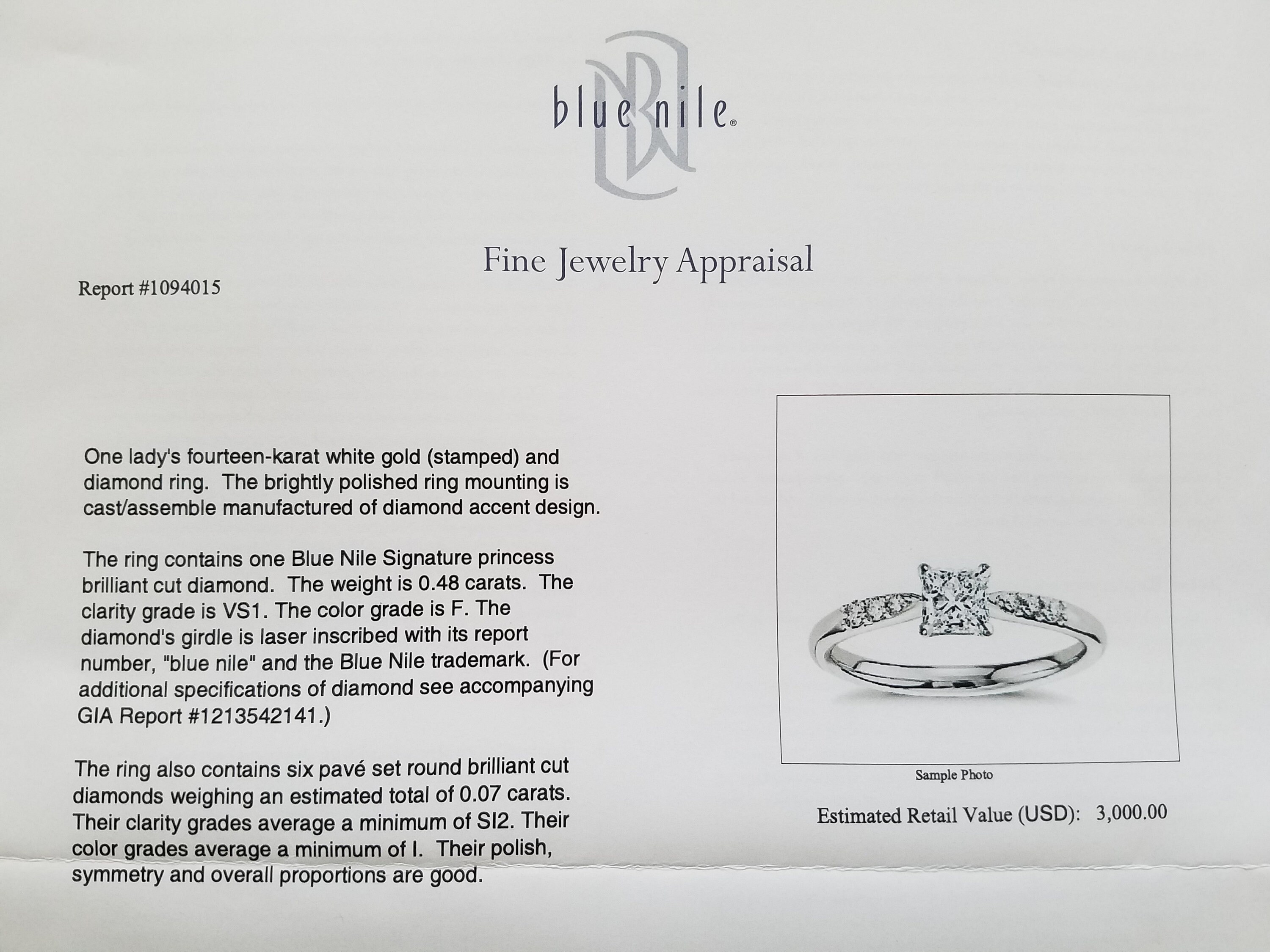 Blue Nile Engagement Ring Etsy