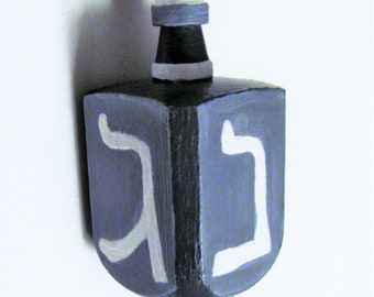 Custom Personalized Hand-Painted Wooden Dreidel - Custom Colors - Custom Design - Judaica - Hanukkah Gift - Chanukah Decor - Holiday Decor