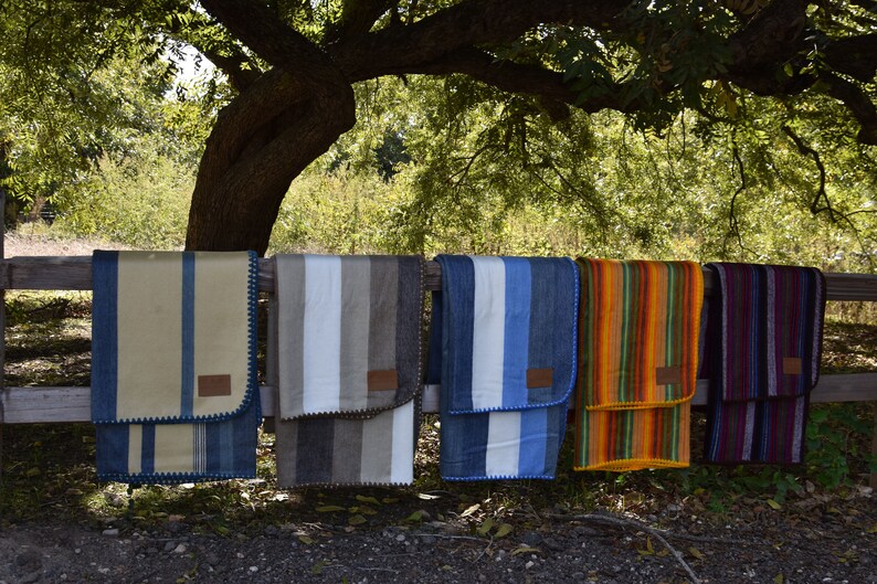 Manta de lana de alpaca turquesa: suave e hipoalergénica (85 x 65 pulgadas) imagen 8