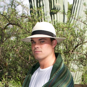 Panama Hat | Genuine Authentic Cuenca | Handwoven Ecuador | Handwoven Toquilla Palm Hat | Fedora White Color