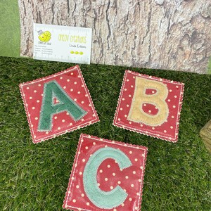 Box of ABC tiles ,, Alphabet cards