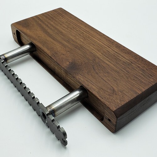 Walnut Floating Shelf Custom Length Depth Includes Hidden Etsy