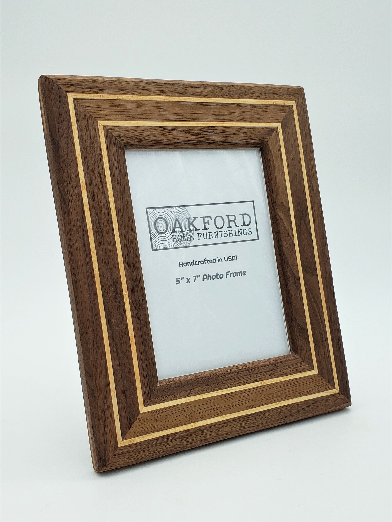 Wood Picture Frame Walnut Birdseye Maple 5x7 Picture Etsy