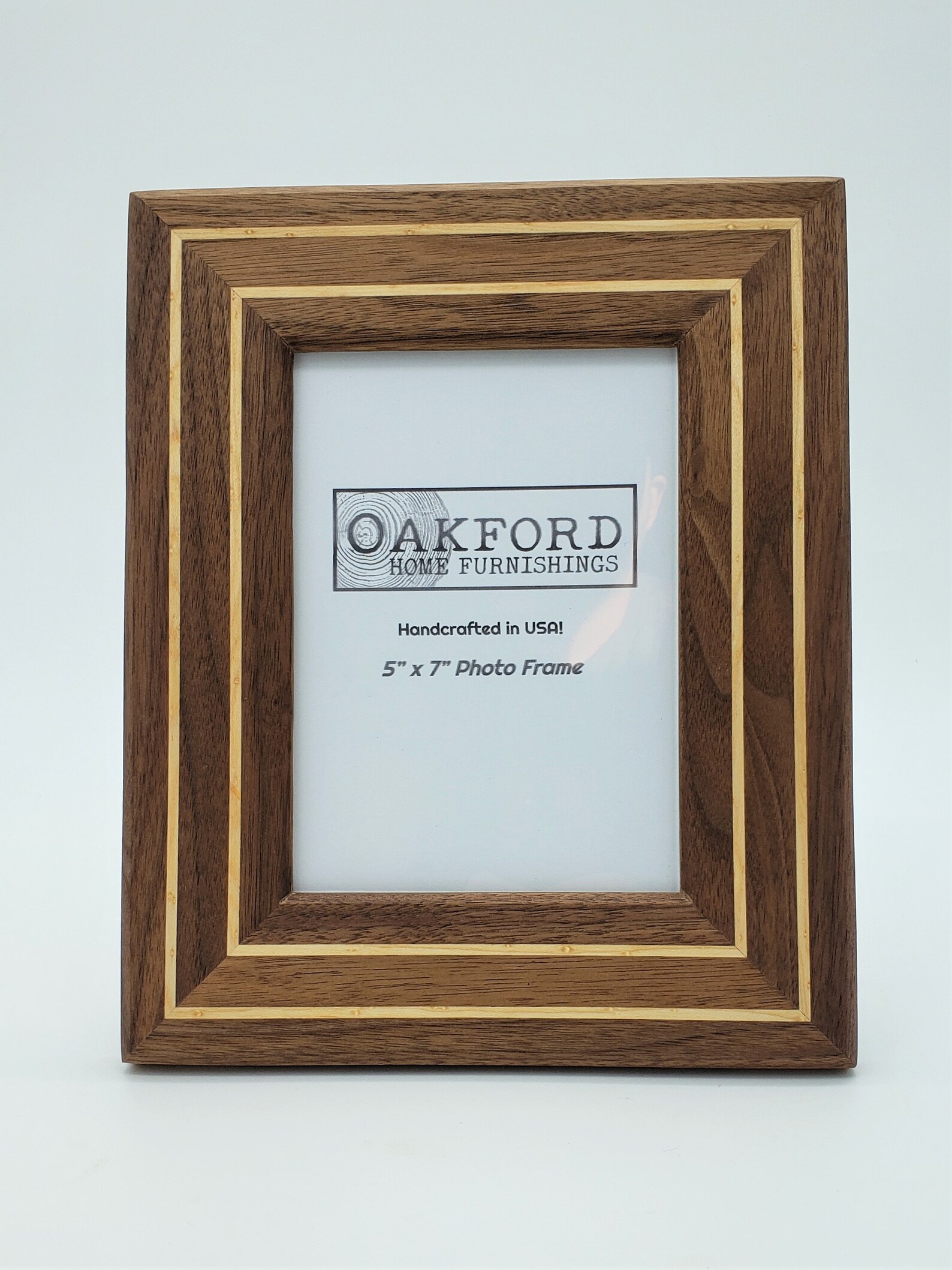 Wood Picture Frame Walnut Birdseye Maple 5x7 Picture Etsy